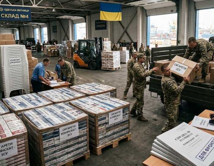 Сигарети — на фронт, столи — державі: Одеська митниця через 5 років домоглася конфіскації у мільйонній справі