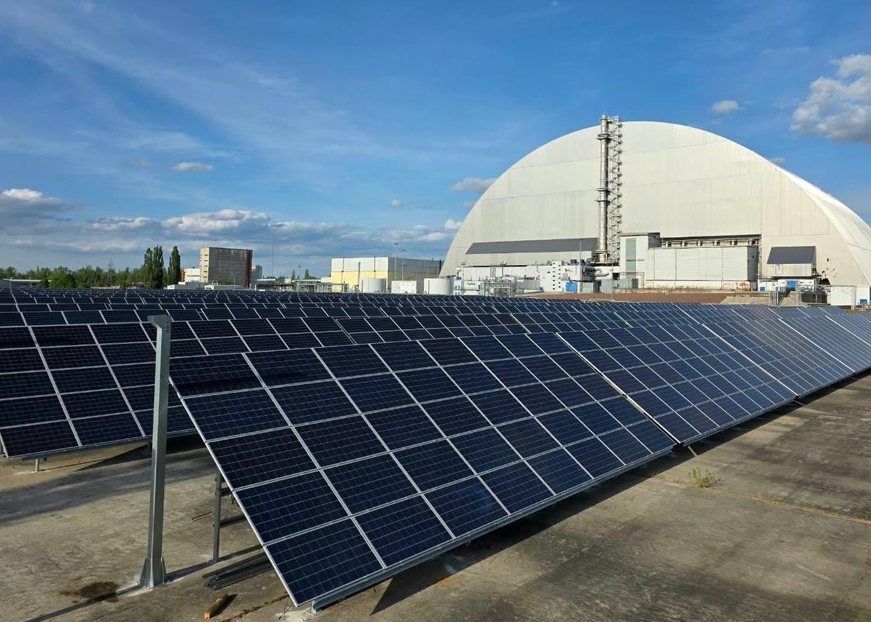Сонячна електростанція запрацювала на Чорнобильській АЕС